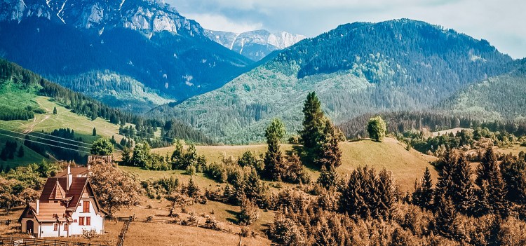 Transylvania mountain landscape